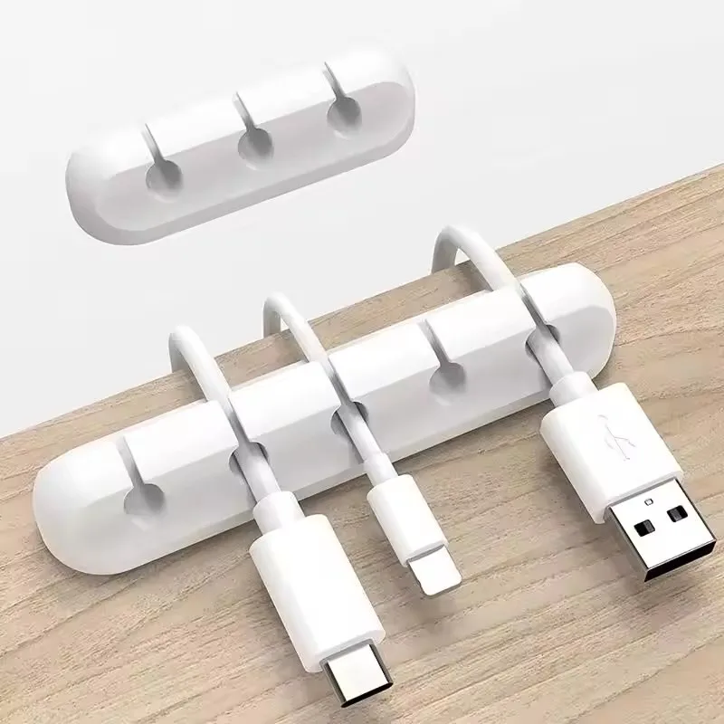 Desk Accessories - Силиконовый органайзер для USB-кабелей, держатель для