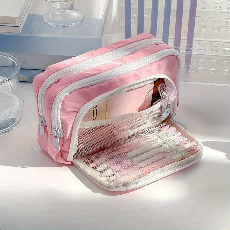 Эстетичный пенал для девочек б – обзор и цена Aesthetic Large Pencil Case Pouch