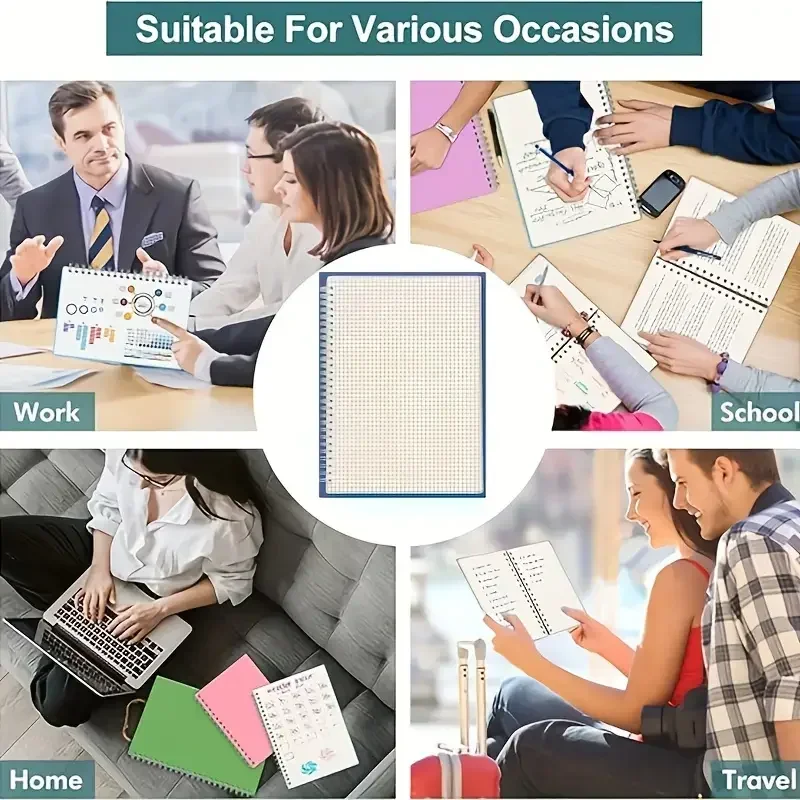 Блокнот A5 в клетку на спирали – обзор и цена Spiral Bound Grid Notebook A5