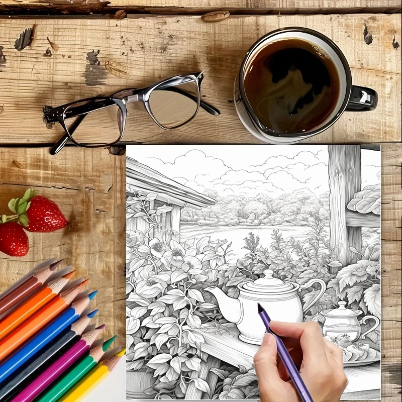 Книжка-раскраска «Чай в садах» – обзор и цена School Supplies