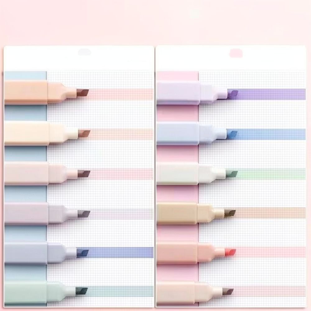 Набор эстетичных пастельных ма – обзор и цена Pastel Highlighter Set Double Ended